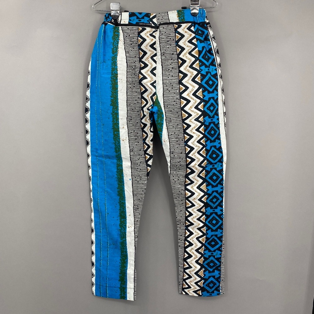 Woodin Mixed Print Tribal Geometric Pants Womens Large Western Whacky Rodeo - Picture 7 of 16